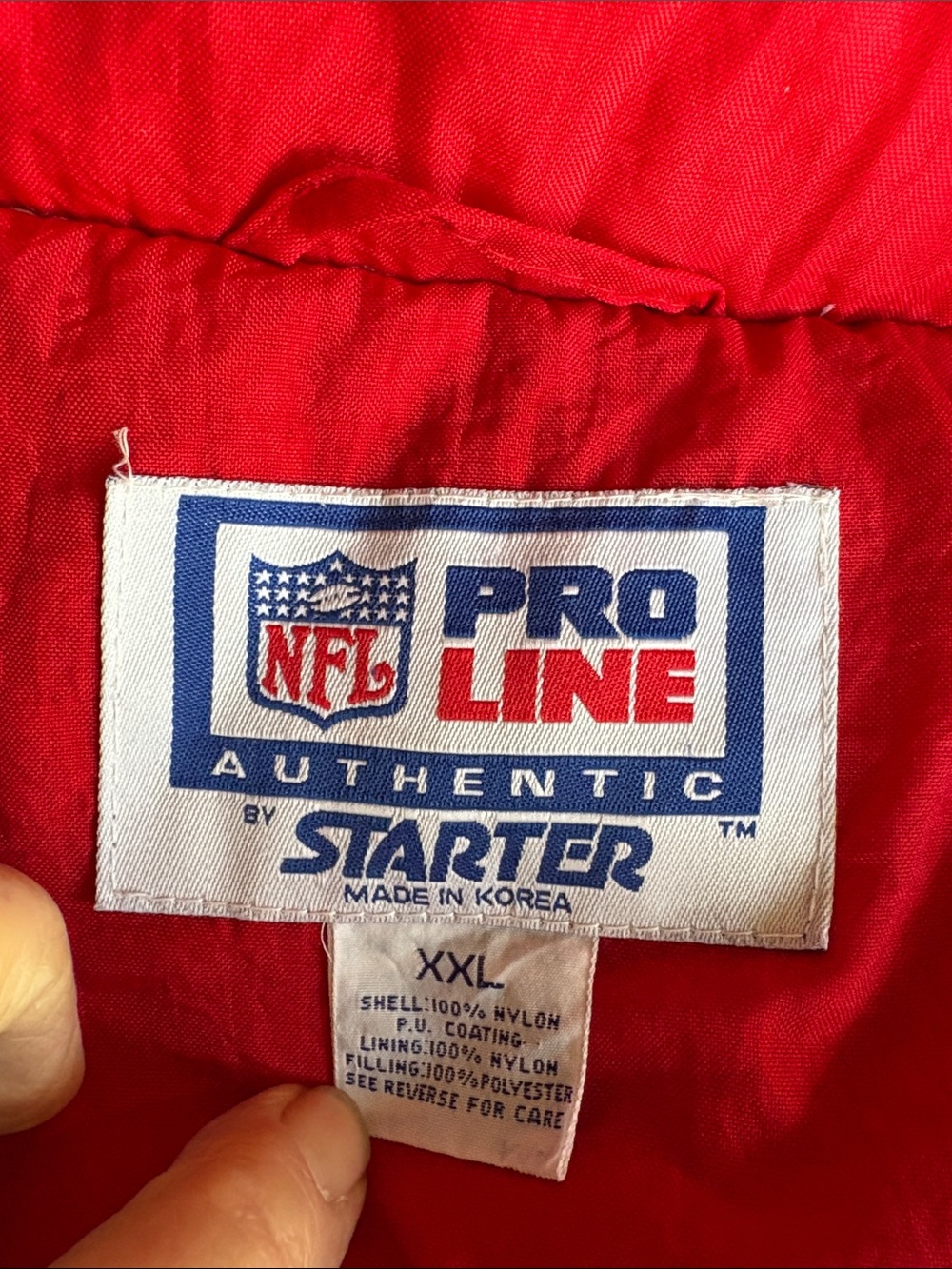 NFL San Francisco 49ers Red and White Mens Puffer Jacket - Picture 8 of 11